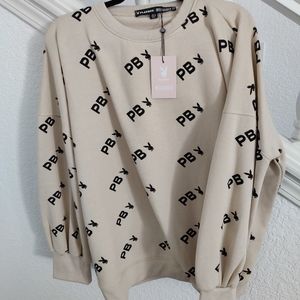 Playboy x Misguided size 8 sweatshirt new w/t